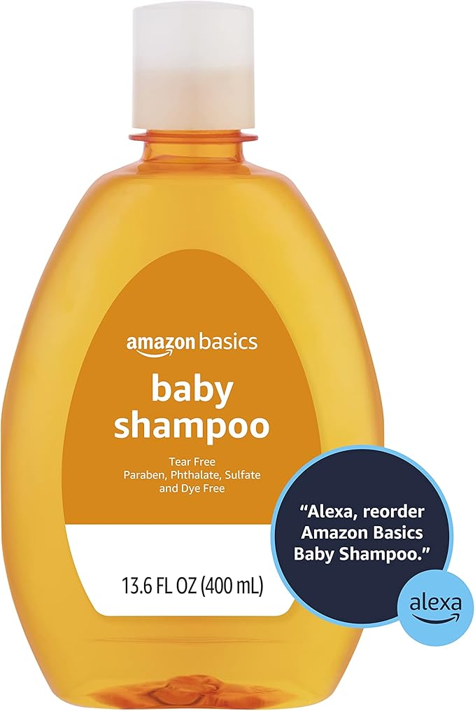 Amazon Basics Tear-Free Baby Shampoo, 13.6 Fluid Ounce