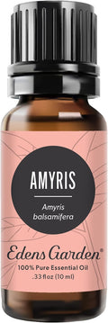 Edens Garden Amyris Essential Oil- 100% Pure Premium Grade, Undiluted, Natural, Therapeutic, Aromatherapy, The Best for Diffuser, Skin, Face, Hair 10 ml (.33 fl oz)