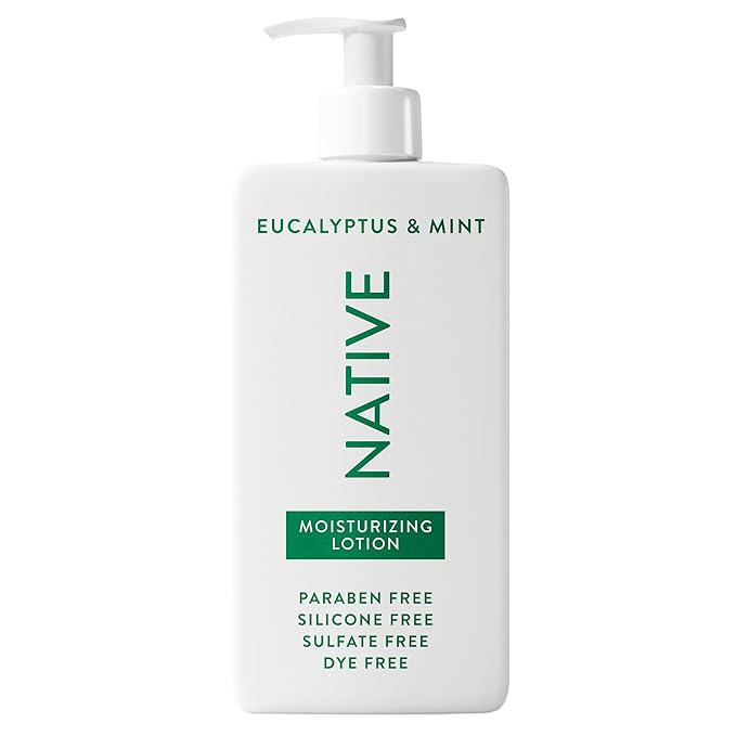Native Body Lotion Contains Naturally Derived Plant-Based Moisturizers for Women and Men | Restores Dry Skin, Eucalyptus & Mint, 16.5 fl oz