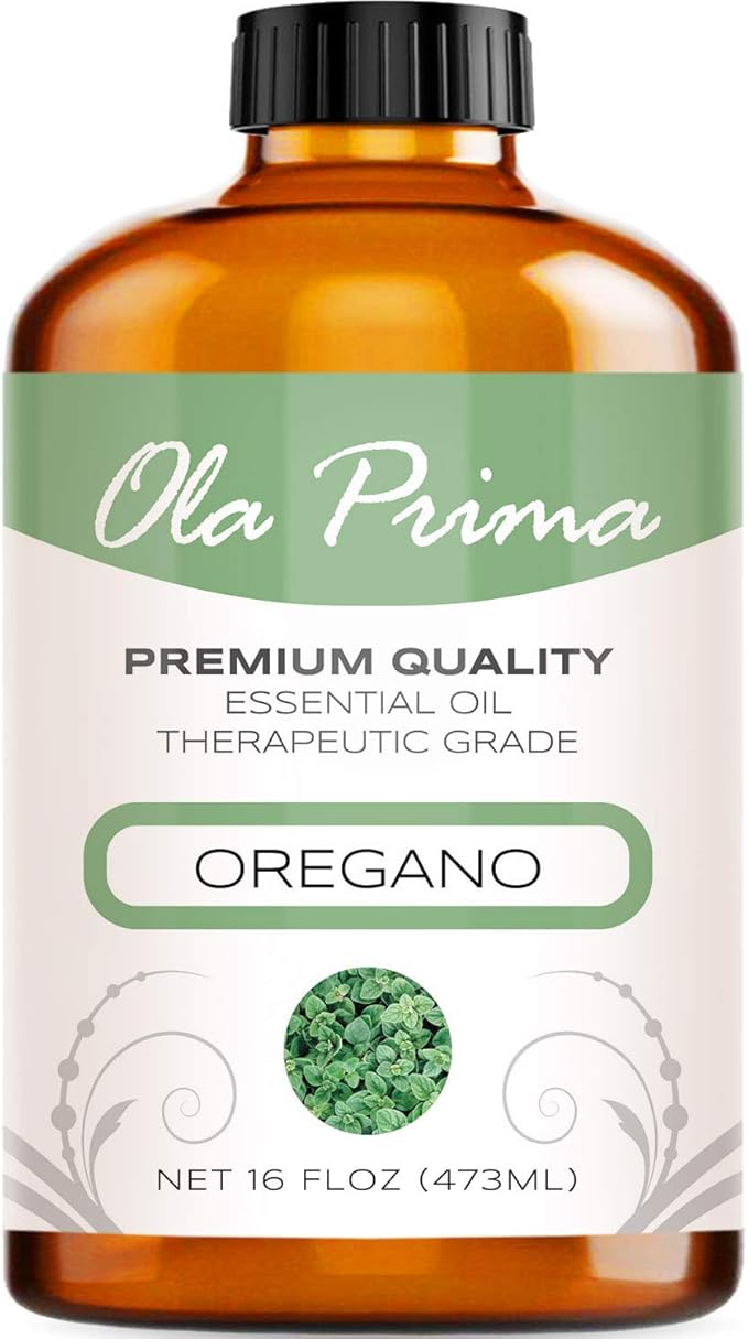 Ola Prima 16 oz Oregano Essential Oil Big Bottle