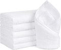Orighty 6-Pack White Hand Towels - Quick Drying & Absorbent Microfiber Gym Towels 16x28 inches - Lightweight & Thin White Yoga Towel - Multi-Purpose Camping Towel for SPA, Hotel & Bathroom