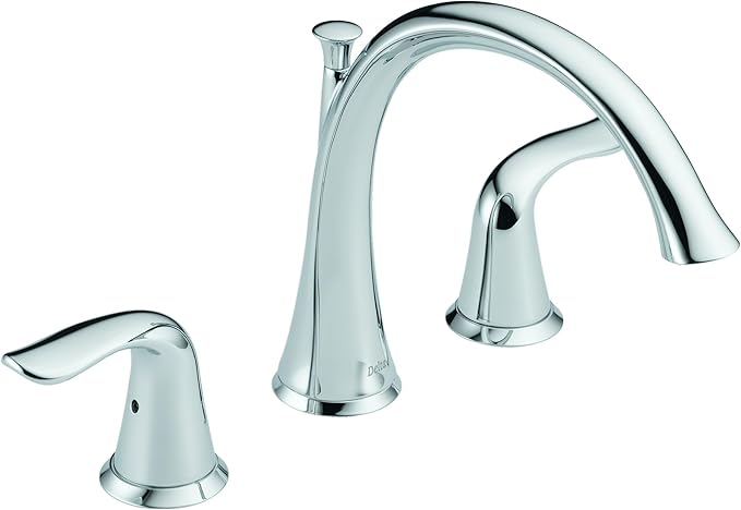 Delta Faucet Lahara 2-Handle Widespread Roman Tub Faucet - Chrome - T2738 4.00 x 9.00 x 20.00 inches