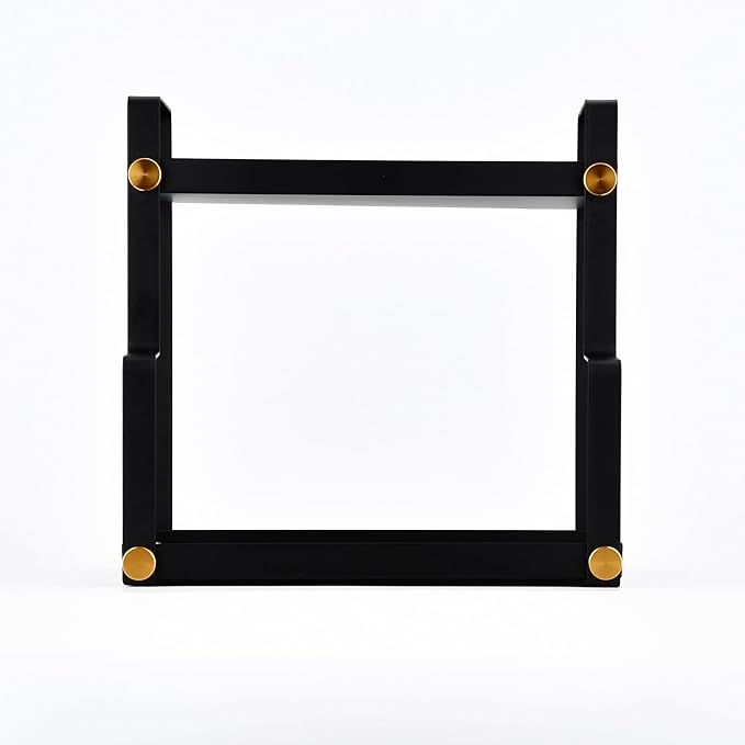 FFK 2 Tier Countertop Organizer, Cosmetic Organizer, Storage Shelf for Cabinet, Countertop, Pantry, Desktop, Ideal for Bathroom, Kitchen, Office (Black)