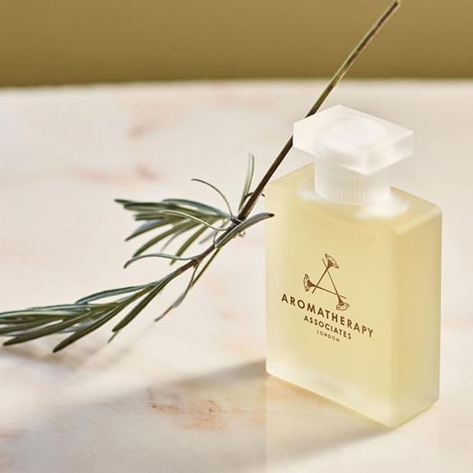 Aromatherapy Associates De-Stress Mind Bath and Shower Oil, Natural Body Oil to Calm Mind, Body and Spirit, Made with 3 Essential Oils (1.86 oz)