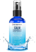 No Crap In It Calm Magnesium Spray Triple Magnesium Power: All Natural Magnesium Chloride, Glycinate, Sulfate-4oz