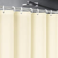 UFRIDAY Beige Shower Curtain Liner Premium PEVA 72 x72 inch,Heavy Duty Shower Curtain with 3 Weighted Magnets, Plastic Waterproof Grey Shower Curtains for Bathroom with 12 Hooks