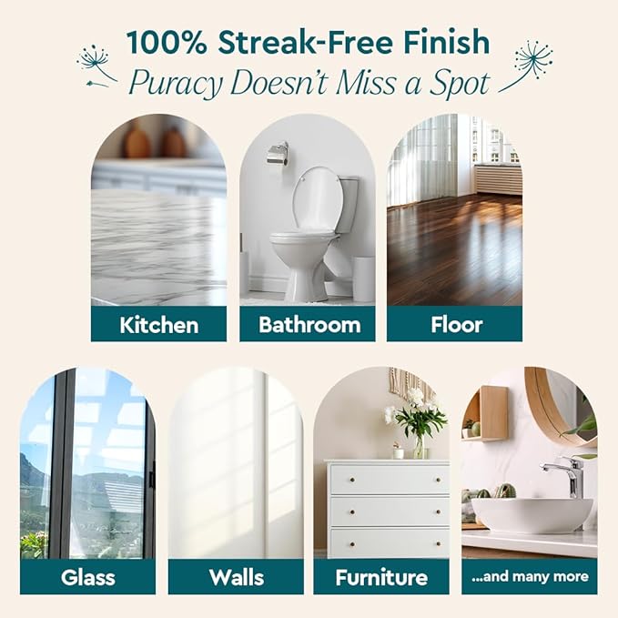 Puracy Multi-Surface Cleaner Concentrate - Plant-Powered Everyday Surface Cleaner - Natural All Purpose Cleaning Solution As Seen on TikTok (Organic Lemongrass, 16 fl oz)