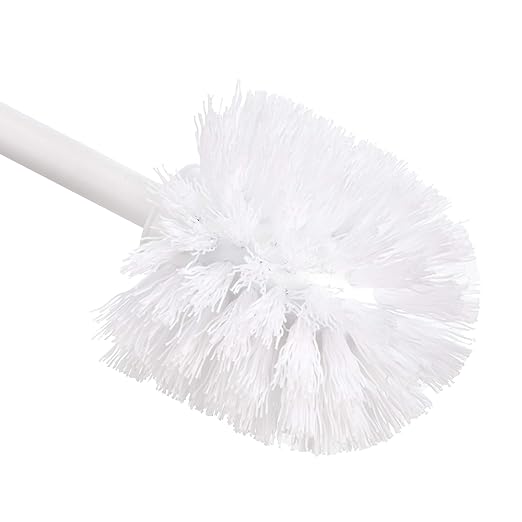 Amazon Basics Toilet Brush and Holder Set - 4-pack, White