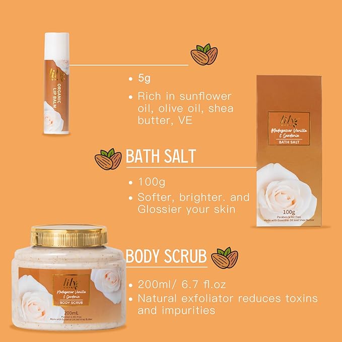 Christmas Gifts for Women - 10-Piece Honey Almond Bath and Body Gift Set for Women Spa Gift Basket Self Care Kit with Bath Bomb | Mothers Day, Birthday Gifts, All Occasion Holiday Present
