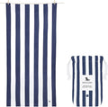 Dock & Bay Beach Towel - Quick Dry, Sand Free - Compact, Lightweight - 100% Recycled - Includes Bag - Cabana - Whitsunday Blue, Medium (130x70cm, 51x27)