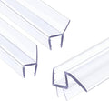Shower Door Seal Strip Kit 3 Packs, 2 PCS 76" Shower Door Side Seals and 1 PC 36" Shower Door Sweep Bottom Seal for 1/2" (12mm) Thick Glass Shower Door Polycarbonate