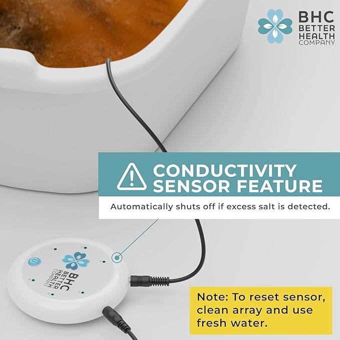 Ionic Foot Bath Detox Machine - Foot Spa Bath for Home Use - Free Regain Health & Vitality Booklet & Brochure (02 Detox Machine Home&Pro with Basin)