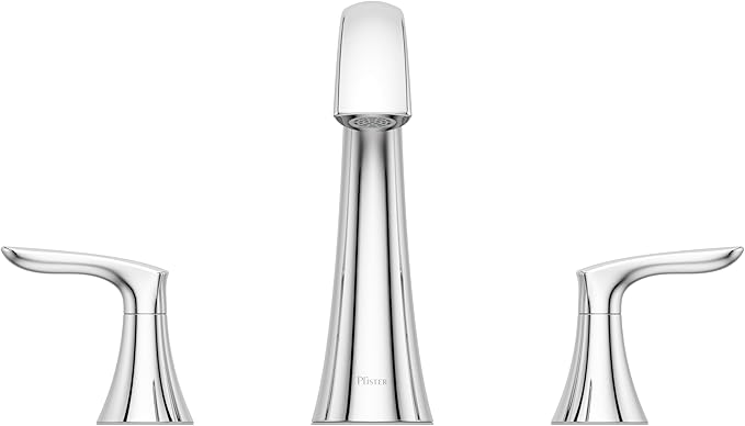 Pfister Weller Roman Tub Trim, Valve Not Included, 2-Handle, 3-Hole Install, Polished Chrome Finish, RT65WRC