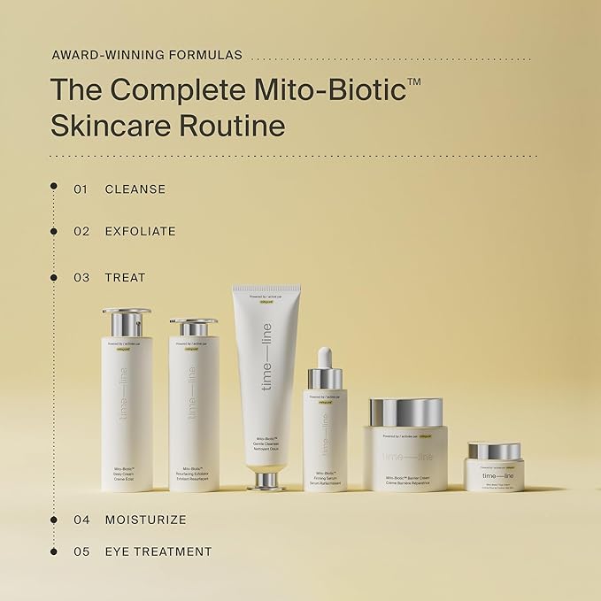 Timeline Mito-Biotic™ Resurfacing Face Exfoliator- with Plant-Based Acids to Purify, Tone, Hydrate, Refine Texture & Unclog Pores - 3.38 Fl Oz