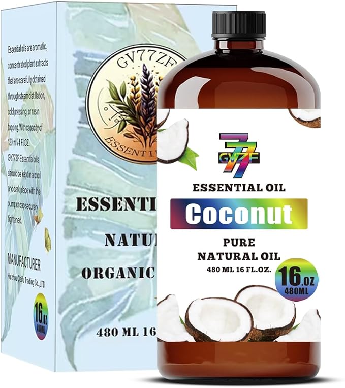 Coconut Essential Oil (16 oz / 480 ml) – Coconut Oils for diffusers, humidifiers, Home Baths, Cleaning Products, Yoga, DIY Soaps and DIY Scented Candles