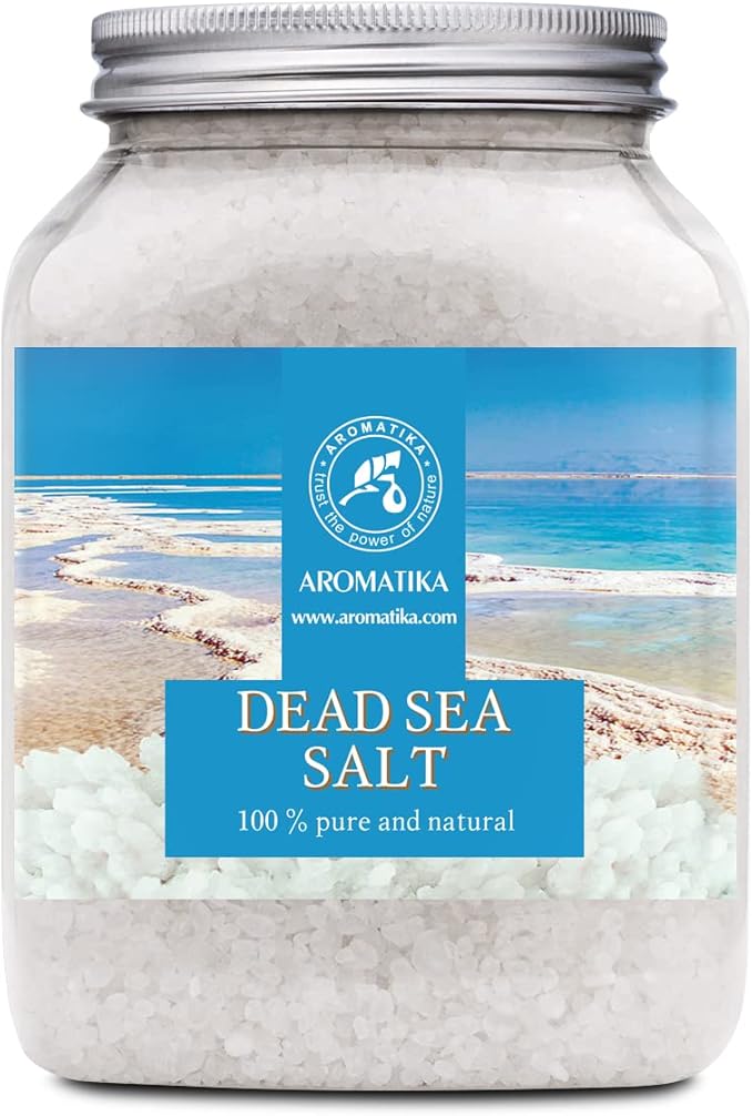 Dead Sea Salt 35 Oz - 100% Pure & Natural - Dead Sea Salts 1 kg- Best for Good Sleep - Stress Relief - Beauty - Relaxing - Bath Salts
