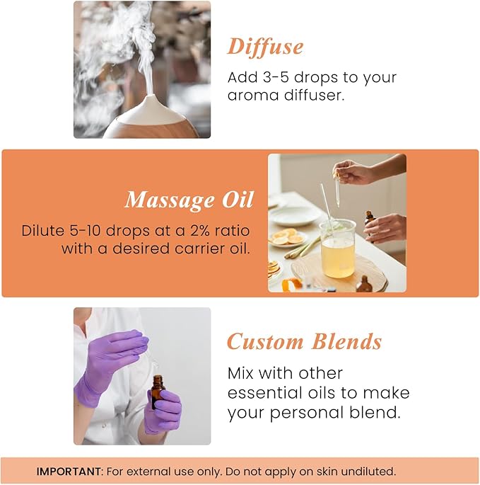 Handcraft Blends Tangerine Essential Oil – Huge 4 Fl Oz – 100% Pure and Natural – Premium Grade Essential Oil for Diffuser and Aromatherapy, Skin, Massage, Candle and Soap Making Fragrance