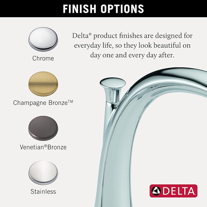 Delta Faucet Lahara 2-Handle Widespread Roman Tub Faucet - Chrome - T2738 4.00 x 9.00 x 20.00 inches