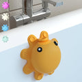 Bathroom Bathtub Overflow Drain Cover- Silicone Bath Tub Drain Cover, Tub Overflow Drain Stopper with Suction Cup Seal, Adds Inches of Water for Deeper Bath, Bathroom Accessories, Yellow