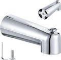 Enhon 7 Inch Slip on Tub Spout with Diverter, Compatible with Moen 3839/Moen 3853, Bathtub Diverter Spout Fits 1/2" Copper Water Tube(5/8" Diameter), 5/32" Hex Wrench (Polished Chrome,Classic)