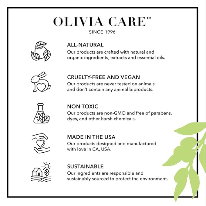 Olivia Care Body Oil Eucalyptus Mint Vegan & Natural | Hydrating & Moisturizing - Infused with VITAMIN E, K & Omega Fatty Acids - Refreshing Fragrance - (Eucalyptus Mint)