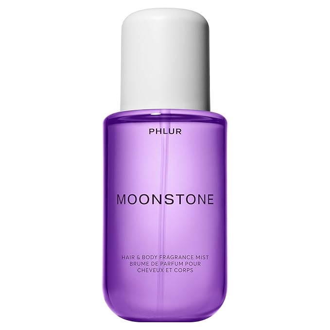 PHLUR Moonstone Body Mist - Hair & Body Fragrance Mist - Apple, Lemon, Jasmine, Sandalwood & Vanilla Body Spray (8 Fl Oz)