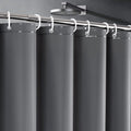 UFRIDAY Dark Grey Long Shower Curtain Liner Premium PEVA 72 x78 inch,Heavy Duty Shower Curtain with 3 Weighted Magnets, Plastic Waterproof Grey Shower Curtains for Bathroom with 12 Hooks
