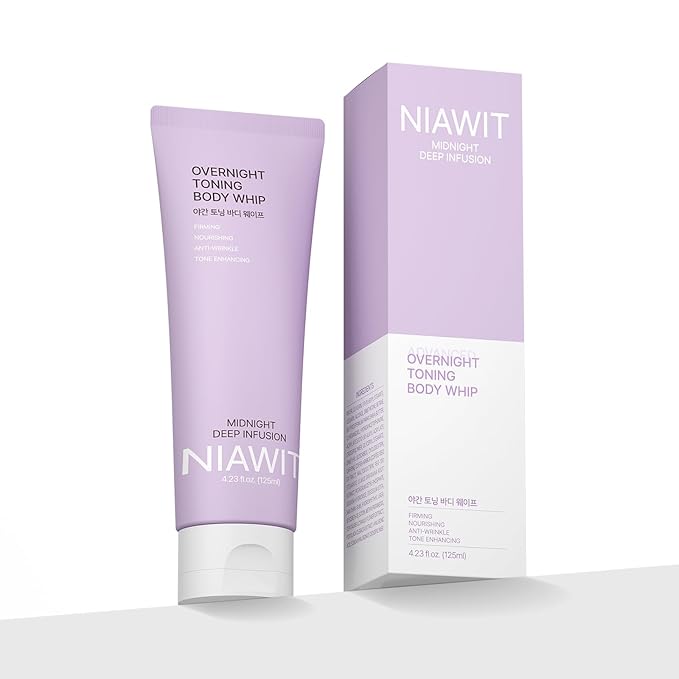 Overnight Toning Body Whip – For Loose Crepey Skin on Arms, Thighs & Belly | Firming, Moisturizing & Anti-Wrinkle Night Cream to Improve Tone While You Sleep, 4.23 fl.oz