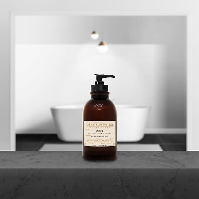 C.O. Bigelow Iconic Collection Amber Hand Wash, Scented Hand Soap with Aloe Vera and Shea Butter, 10.5 fl oz