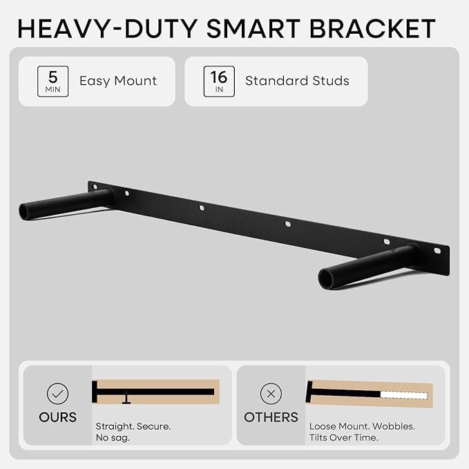Homeforia 36 inch Wood Floating Shelves, High End Solid Natural Wood 36inch Large Floating Shelf Bathroom, Unfinished Wooden Floating Shelves for Wall, Heavy Duty Bracket, 36 X 6.5 X 1.75 in, Set of 4