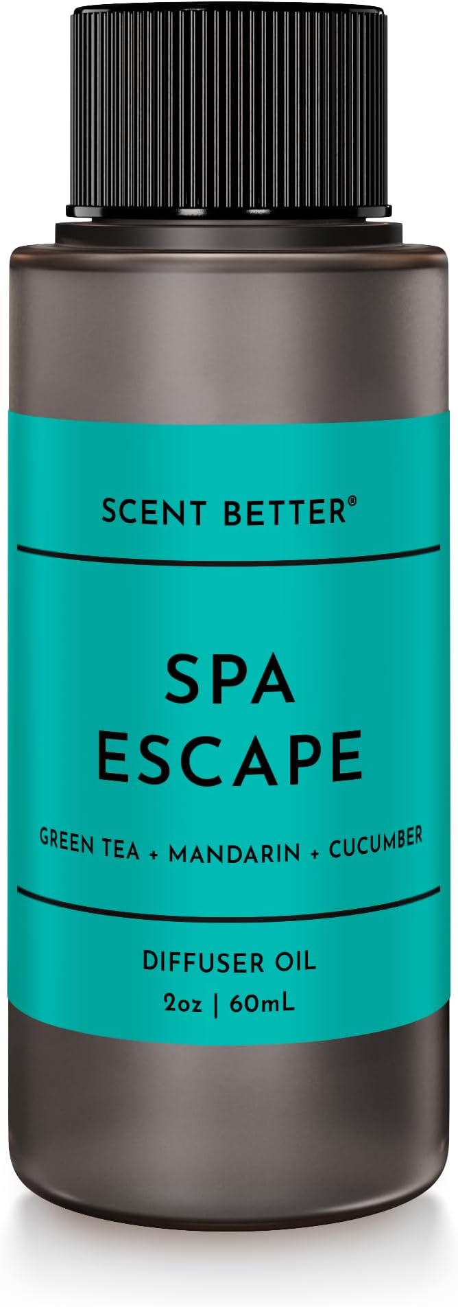Scent Better Spa Escape Aroma Essential Oil Blend: an Aromatherapy Blend of Green Tea, Mandarin, and Cucumber for Ultrasonic Diffusers & Nebulizers (2 Fl Oz, 60 mL)