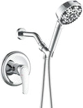 Shower Faucet Set with 7 Functions Handheld Shower Head Filter Shower Combo Set Shower System Shower Trim Kit Chrome Polished