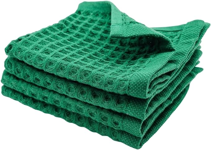 sea me at home Waffle Washcloths Set, 100% Turkish Cotton