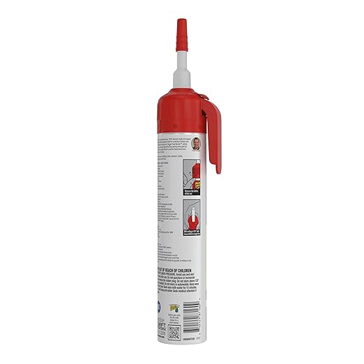 Flex Caulk, Silicone, Waterproof & Weatherproof Sealant, Strong, Indoor, Outdoor, Bath, Kitchen, Shower, Sink, Window, Baseboards, Door, RV, Roof, Wood, Glass, Tile, Marine, White, 6.5 oz, 1-Pack