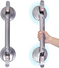19inch Shower Suction Grab Bar, Portable Shower Handle Bar Suction Grip Bar Bathtub Handle with Strong Hold Suction Cup Fitting and Rapid Release for Bathroom(Max Capacity 300lb