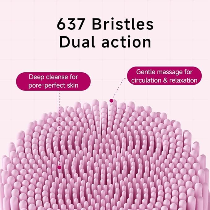 Silicone Body Scrubber for Women - Food-Grade Soft Body Scrubber with Gentle Exfoliation, Promotes Blood Circulation, Easy to Clean, Perfect for Shower & Bath
