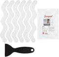 Patented 36 PCS Anti Slip Shower Stickers, Safety Bathtub Strips Adhesive Decals with Premium Scraper for Bath Tub Shower Stairs (White)