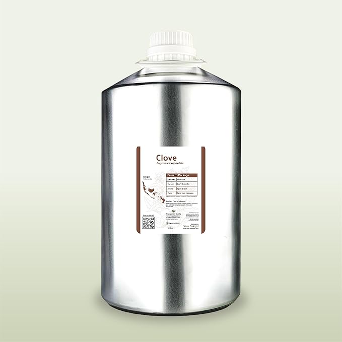 Clove Essential Oil - 100% Pure Steam Distilled Natural Aceite de Clavo from Indonesia for Aromatherapy & Wellness - Premium Grade (22lbs)