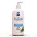 Kiss My Face De-Stress Hand & Body Lotion Fragrance Free - Hypoallergenic, Cruelty-Free, Vegan Lotion for Dry Skin - 16 oz Bottle with Pump (Fragrance Free, Pack of 1)