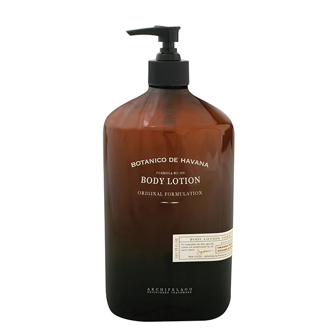 Archipelago Botanicals Botanico De Havana Lotion, Moisturizing Sugar Cane Pineapple & Orange Body Lotion for Soft, Healthy Skin, Paraben Free, Phthalate Free, 15.3 oz