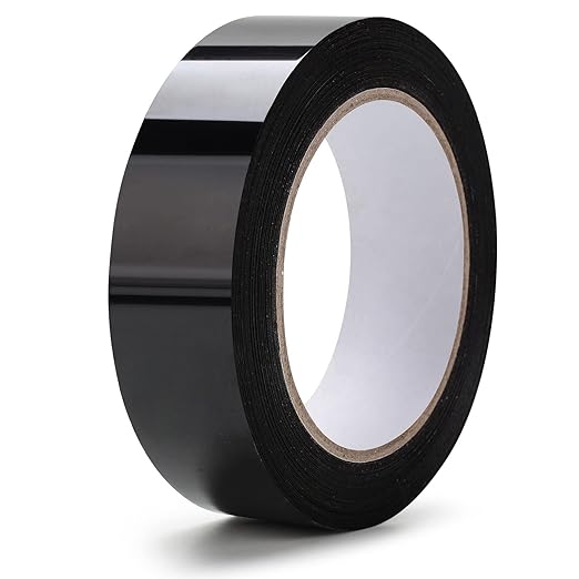 LLPT Caulk Tape Solid Black 1.2 Inch x 33 Feet Extra Waterproof Heavy Duty Adhesive Caulking Strips for Sink Shower Bathtub Toilet Lavabo Kitchen (BS123)