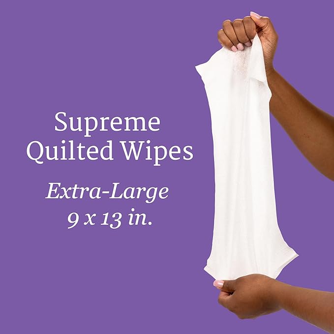 NorthShore Supreme Heavy-Duty Quilted Wipes, X-Large, 9 x 13 in., 50 ct, 3-Pack