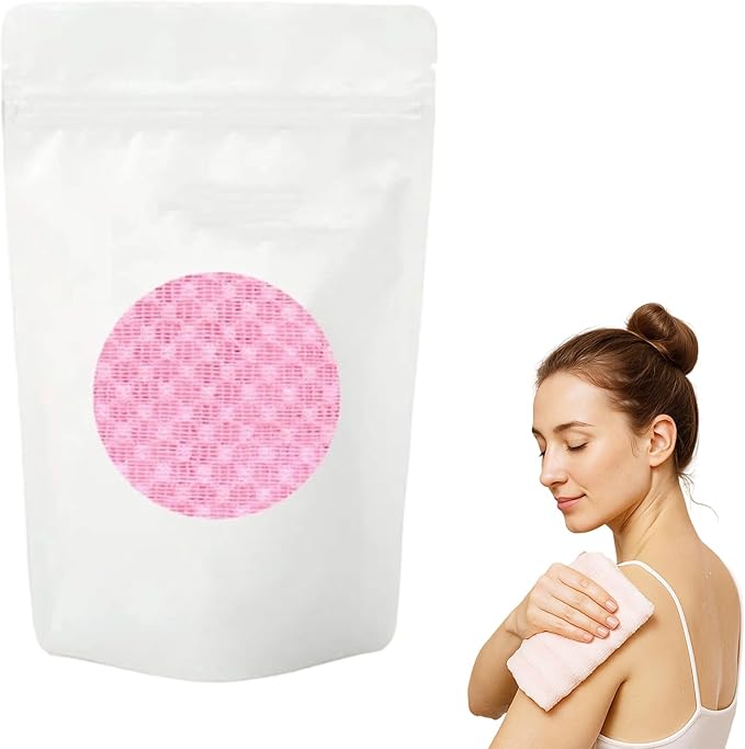Exfoliating Shower Towel, 2026 Upgraded Exfoliating Washcloth, Body Back Scrubber for Shower, Long Scrub Towel for Women Men Full Body Exfoliator (Pink)