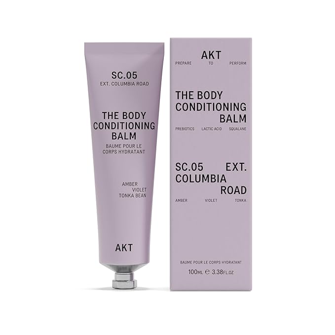 AKT The Body Conditioning Balm 3.4 Fl Oz, Firming Cream, Hydrating Balm with Olive Squalane & Lactic Acid, Vegan Moisturizer, Plastic Free, Sc.05 Columbia Road, All Genders