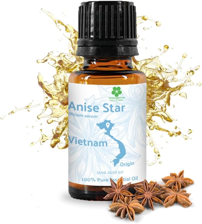 Star Anise Essential Oil - Direct from Malagassi Essential Oils - Premium Star Anise Seed Oil for Aromatherapy, Diffuser, Candle, Soap, Skin and Hair (8oz)