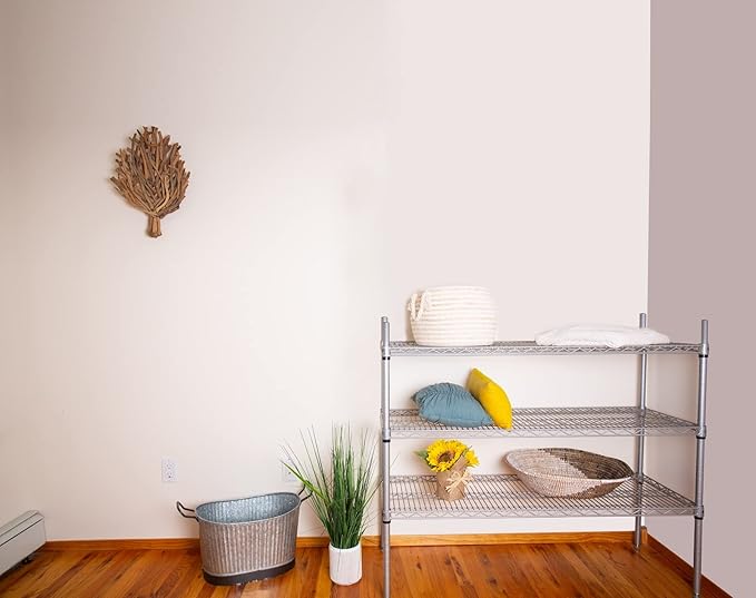 Omega 12" Deep x 36" Wide x 74" High 3 Tier Gray Starter Shelving Unit