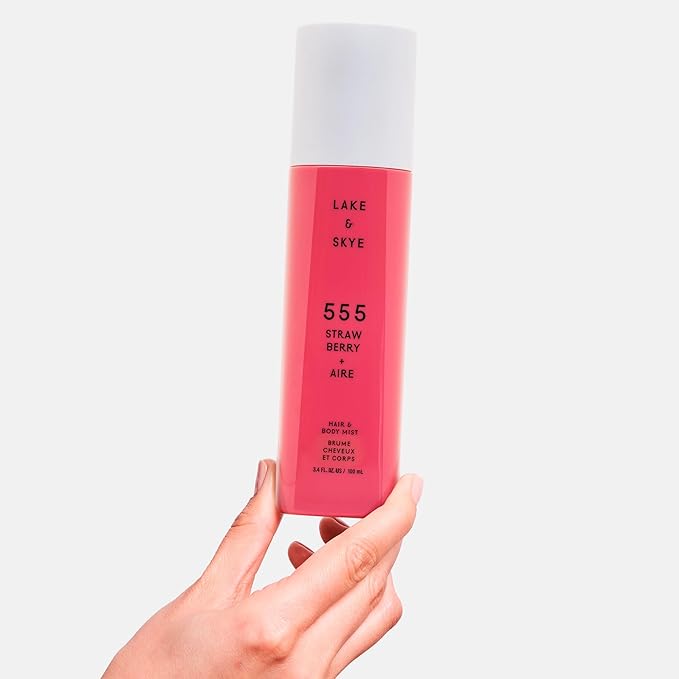 Lake & Skye, 555, Strawberry + Aire Hair & Body Mist - 3.4 oz