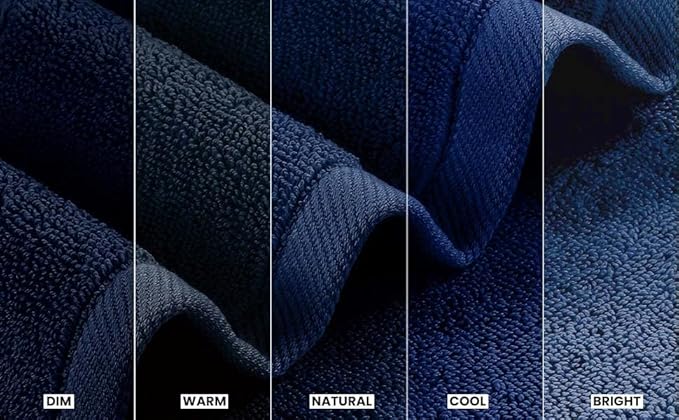 Utopia Towels 4 Pack Premium Bath Towels Set, 27 by 54 Inches, 100% Ring Spun Cotton 600GSM, Lightweight and Highly Absorbent Quick Drying Towels, Perfect for Daily Use, Navy