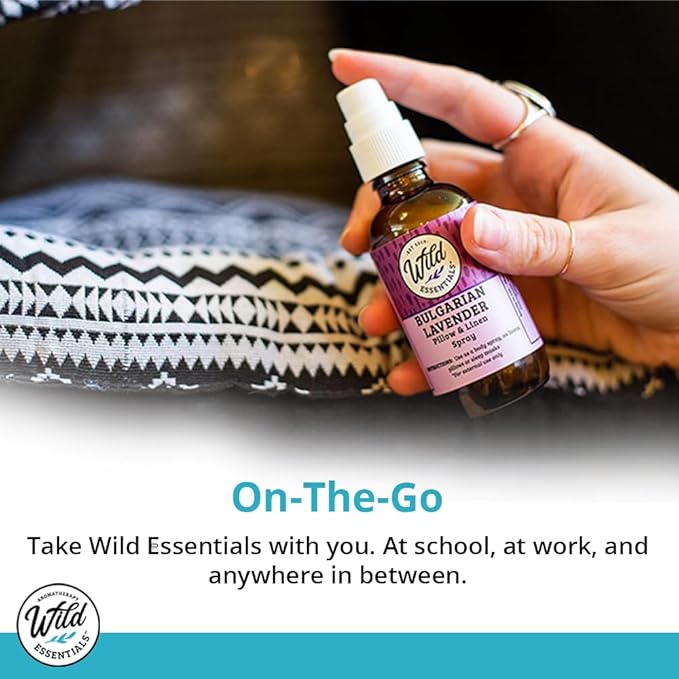 Wild Essentials All Natural Essential Oil Sprays, 2 Ounce, 60ml, Organic Witch Hazel, Aromatherapy, Made in USA