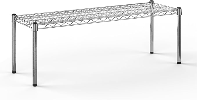 14" Deep x 42" Wide x 14" Height Wire Shelving Kit | 1-Tier | NSF Commercial Storage Rack Unit